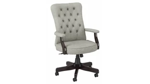 Executive Desk Chairs Bush Furnishings High Back Tufted Office Chair with Arms