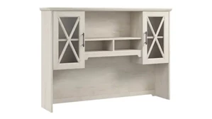 Desk Hutches Bush Furnishings 60in W Farmhouse Hutch for Desk and Buffet Cabinet