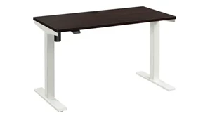 Standing Desks - Electronically Adjustable Bush Furnishings 48in W x 24in D Height Adjustable Standing Desk