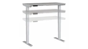 Standing Desks - Electronically Adjustable Bush Furnishings 48in W x 24in D Height Adjustable Standing Desk