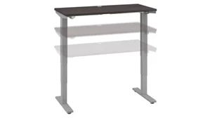 Standing Desks - Electronically Adjustable Bush Furnishings 48in W x 24in D Height Adjustable Standing Desk