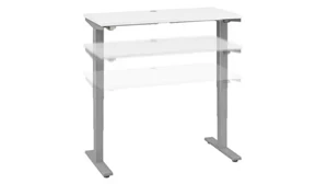 Standing Desks - Electronically Adjustable Bush Furnishings 48in W x 24in D Height Adjustable Standing Desk