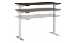 Standing Desks - Electronically Adjustable Bush 60" W x 30" D Electric Height Adjustable Standing Desk
