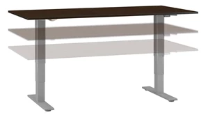 Standing Desks - Electronically Adjustable Bush 60in W x 30in D Electric Height Adjustable Standing Desk