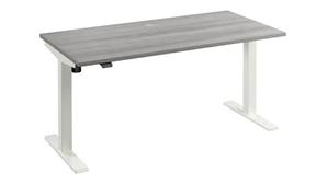 Standing Desks - Electronically Adjustable Bush 60in W x 30in D Electric Height Adjustable Standing Desk