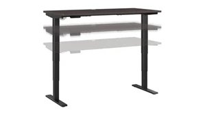 Standing Desks - Electronically Adjustable Bush 60" W x 30" D Electric Height Adjustable Standing Desk