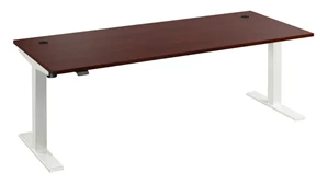 Standing Desks - Electronically Adjustable Bush 6ft W x 30in D Electric Height Adjustable Standing Desk