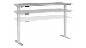 Standing Desks - Electronically Adjustable Bush Furnishings 6ft W x 30in D Height Adjustable Standing Desk