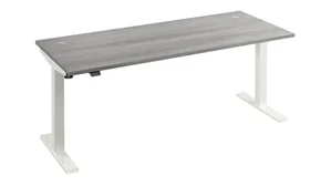 Standing Desks - Electronically Adjustable Bush Furnishings 6ft W x 30in D Height Adjustable Standing Desk