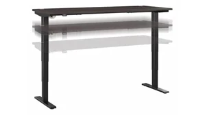 Standing Desks - Electronically Adjustable Bush Furnishings 6ft W x 30in D Electric Height Adjustable Standing Desk