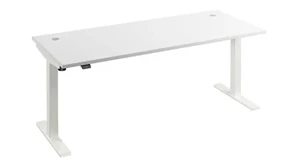 Standing Desks - Electronically Adjustable Bush Furnishings 6ft W x 30in D Height Adjustable Standing Desk