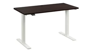 Standing Desks - Electronically Adjustable Bush Furnishings 48in W x 24in D Electric Height Adjustable Standing Desk