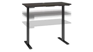 Standing Desks - Electronically Adjustable Bush Furnishings 48in W x 24in D Electric Height Adjustable Standing Desk