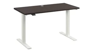 Standing Desks - Electronically Adjustable Bush Furnishings 48in W x 24in D Electric Height Adjustable Standing Desk
