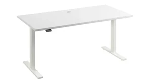 Standing Desks - Electronically Adjustable Bush Furnishings 60in W x 30in D Height Adjustable Standing Desk