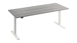 Standing Desks - Electronically Adjustable Bush Furnishings 6ft W x 30in D Electric Height Adjustable Standing Desk
