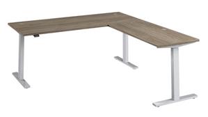 Adjustable Height Desks & Tables Bush 72in W Height Adjustable L-Shaped Standing Desk