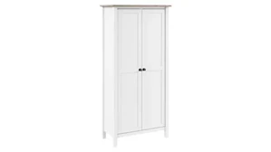 Tall Storage Cabinets Bush Furnishings Tall Storage Cabinet with Doors