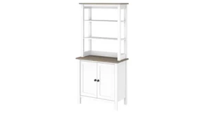 Standard Bookcases Bush Furnishings 5 Shelf Bookcase with Doors
