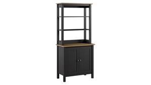 Standard Bookcases Bush Furnishings 5 Shelf Bookcase with Doors
