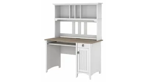 Stand-Alone Desks with Hutch Bush Furnishings Computer Desk with Hutch