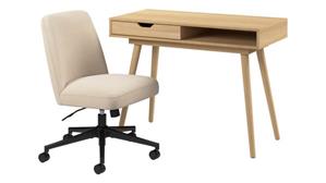 Writing Desks Bush 40in W x 20in D Small Writing Desk and Chair Set