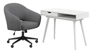 Writing Desks Bush Furnishings 40in W Small Writing Desk and Chair Set