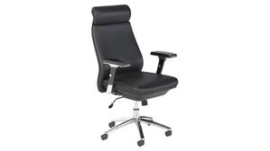 Executive Desk Chairs Bush Furnishings High Back Leather Executive Chair