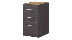 Vertical File Cabinets Bush Furnishings 16in W 3 Drawer File Cabinet - Assembled