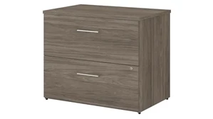 Lateral File Cabinets Bush Furnishings 36in W 2 Drawer Lateral File Cabinet - Assembled