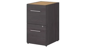 Vertical File Cabinets Bush Furnishings 16in W 2 Drawer File Cabinet - Assembled
