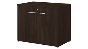 Low Storage Cabinets Bush Furniture 36in W Storage Cabinet with Doors - Assembled