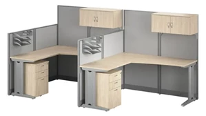 Cubicles Bush Furniture Set of 2 L Workstations