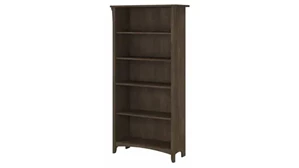 Standard Bookcases Bush Furnishings 5 Shelf Bookcase