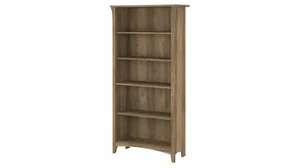 Standard Bookcases Bush Furnishings 5 Shelf Bookcase