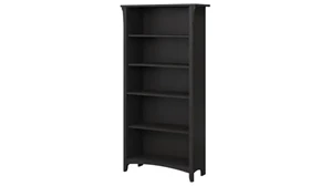 Standard Bookcases Bush Furnishings 5 Shelf Bookcase