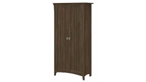 Tall Storage Cabinets Bush Furnishings 63in H Storage Cabinet with Doors