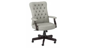 Executive Desk Chairs Bush Furnishings High Back Tufted Office Chair with Arms