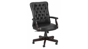 Executive Desk Chairs Bush Furnishings High Back Tufted Office Chair with Arms