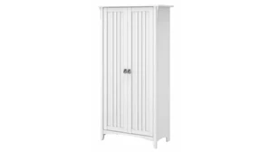 Tall Storage Cabinets Bush Furnishings Tall Storage Cabinet with Doors