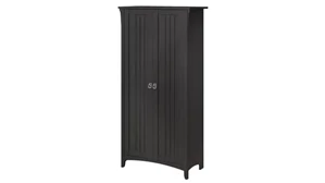 Tall Storage Cabinets Bush Furnishings Tall Storage Cabinet with Doors