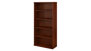 Standard Bookcases Bush Furnishings 5 Shelf Bookcase