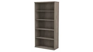 Standard Bookcases Bush Furnishings 5 Shelf Bookcase
