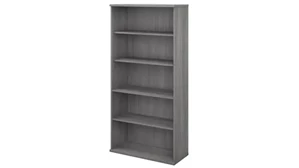 Standard Bookcases Bush Furnishings 5 Shelf Bookcase