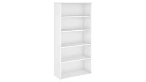 Standard Bookcases Bush Furnishings 5 Shelf Bookcase