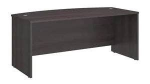 Stand-Alone Desk Shells Bush Furnishings 72in W x 36in D Bow Front Desk