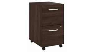 Mobile File Cabinets Bush Furnishings 2 Drawer Mobile File Cabinet - Assembled