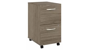 Mobile File Cabinets Bush Furnishings 2 Drawer Mobile File Cabinet - Assembled