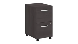 Mobile File Cabinets Bush Furnishings 2 Drawer Mobile File Cabinet - Assembled