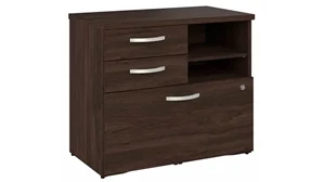 Lateral File Cabinets Bush Furniture Office Storage Cabinet with Lateral File, Drawers and Shelves - Assembled